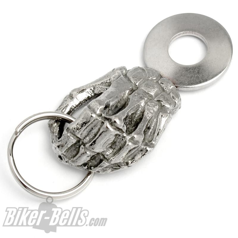 Skeleton Hand Guardian Bell Hanger Bracket For Mounting Motorcycle Bells To The Bike